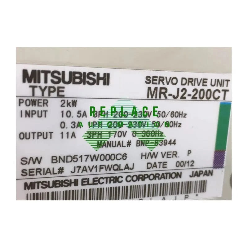 Mitsubishi Used MR-J2-200CT