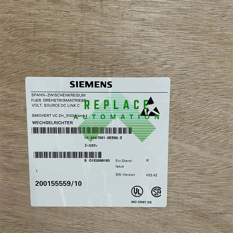 Siemens Used 6SE7031-0EE60