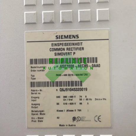 6SE7028-6EC85-0AA0